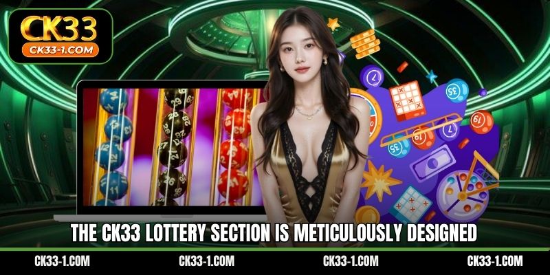 The CK33 lottery section is meticulously designed