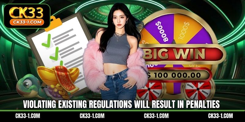 Violating existing regulations will result in penalties