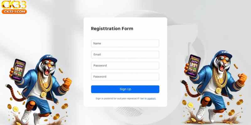    The image above demonstrates a typical registration form users will encounter when signing up.
