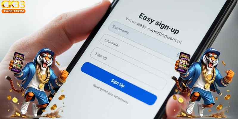    Users can easily sign up using their mobile devices with a responsive interface.