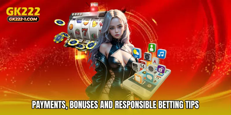 Payments, Bonuses and Responsible Betting Tips