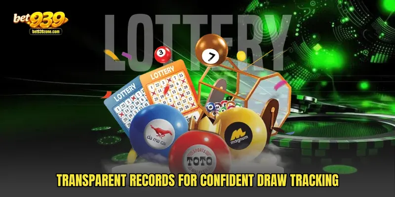 Transparent records for confident draw tracking