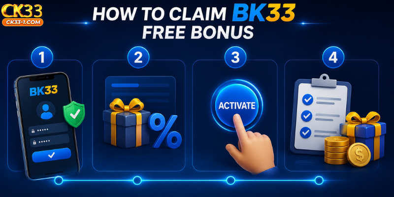How to Claim BK33 Free Bonus